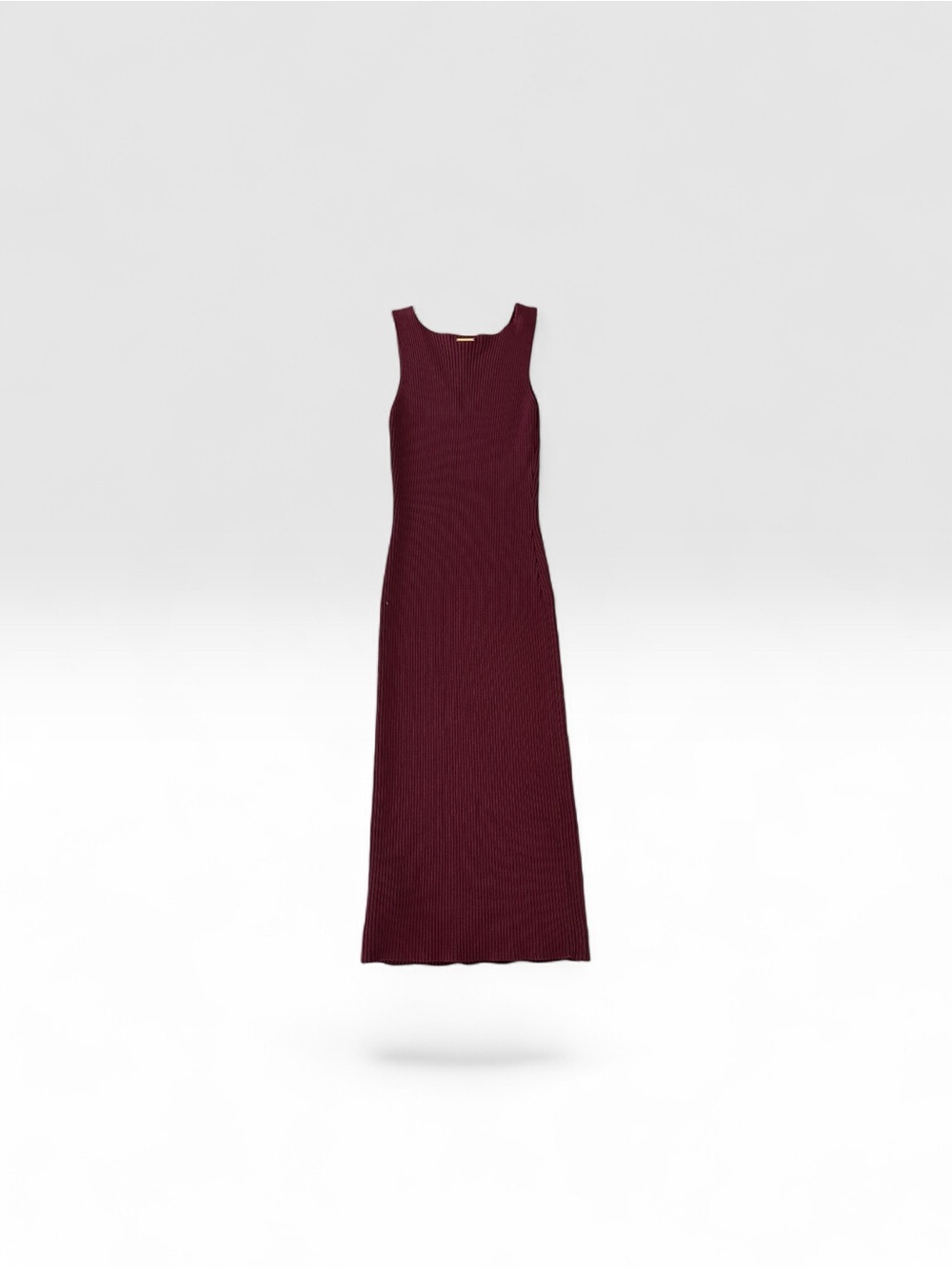 Women’s Michael Kors Sleeveless V-Ribbed Midi Dress - Picture 3 of 8